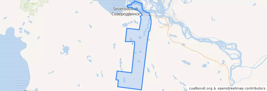 Mapa de ubicacion de Приморское сельское поселение.