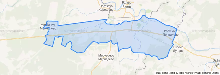 Mapa de ubicacion de сельское поселение Есинка.