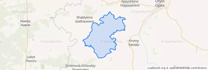 Mapa de ubicacion de Сосковский район.