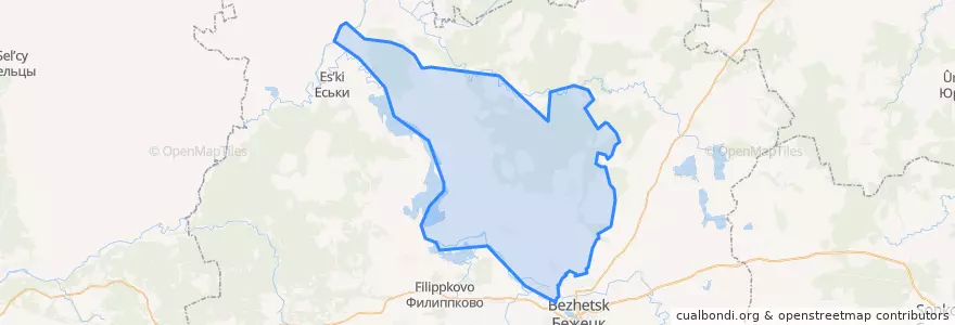 Mapa de ubicacion de Фралёвское сельское поселение.