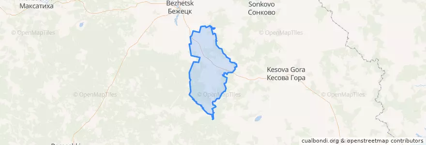 Mapa de ubicacion de Сукроменское сельское поселение.