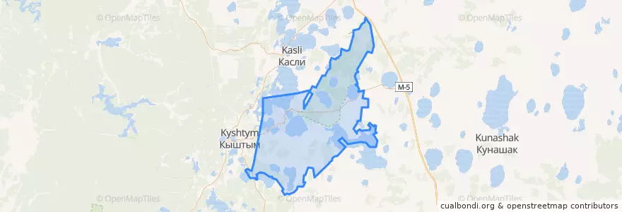 Mapa de ubicacion de Озёрский городской округ.