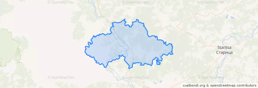 Mapa de ubicacion de сельское поселение Итомля.