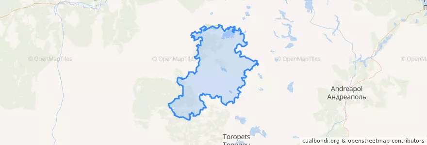 Mapa de ubicacion de Пожинское сельское поселение.