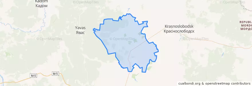 Mapa de ubicacion de Атюрьевский район.