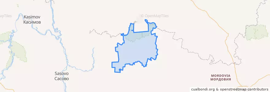 Mapa de ubicacion de Темниковский район.