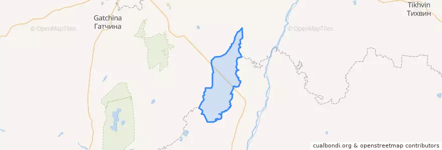 Mapa de ubicacion de Трубникоборское сельское поселение.