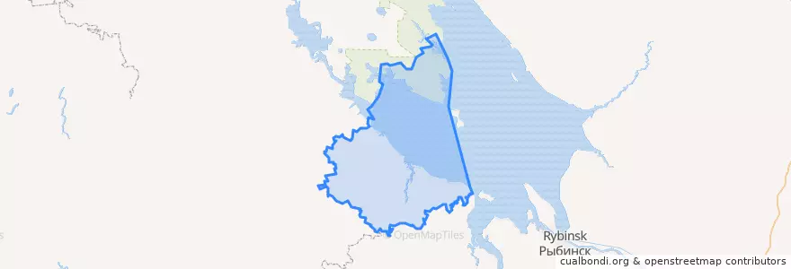 Mapa de ubicacion de Брейтовский район.