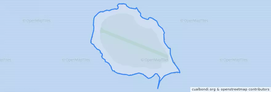 Mapa de ubicacion de Trout Island.