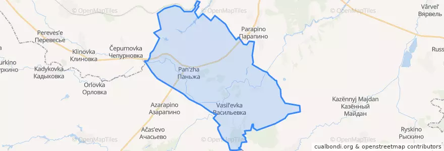 Mapa de ubicacion de Мордовско-Вечкенинское сельское поселение.