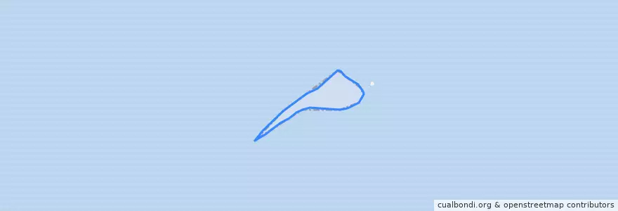 Mapa de ubicacion de Gull Island.
