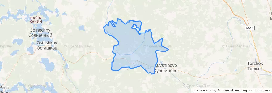 Mapa de ubicacion de Могилевское сельское поселение.