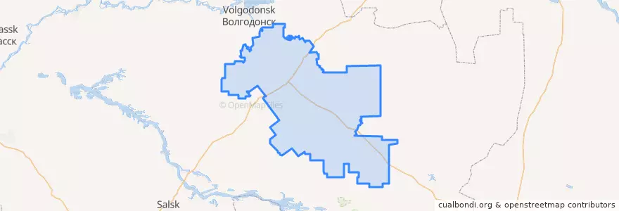 Mapa de ubicacion de Зимовниковский район.