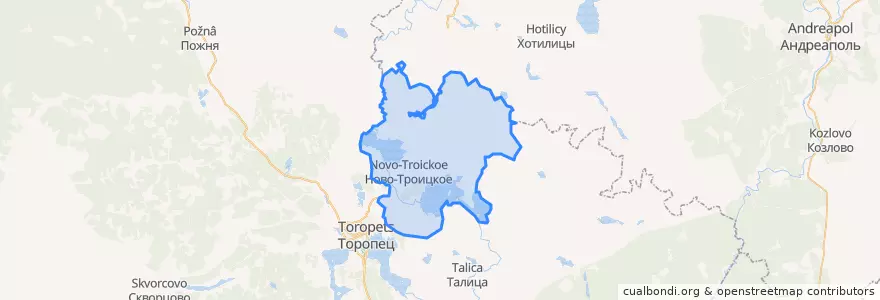 Mapa de ubicacion de Василевское сельское поселение.