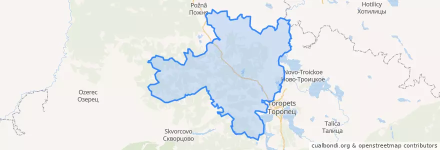 Mapa de ubicacion de Подгородненское сельское поселение.