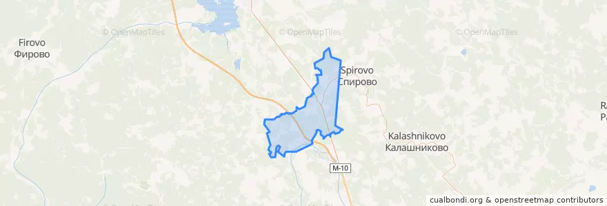 Mapa de ubicacion de Выдропужское сельское поселение.