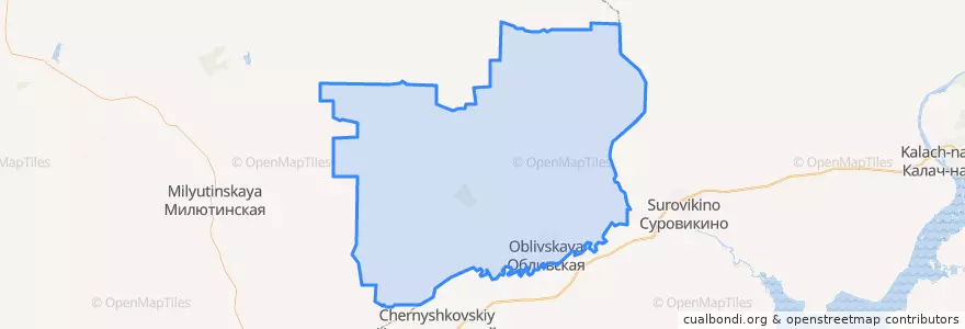 Mapa de ubicacion de Oblivsky District.