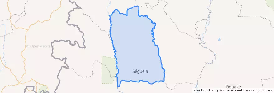 Mapa de ubicacion de Worodougou.