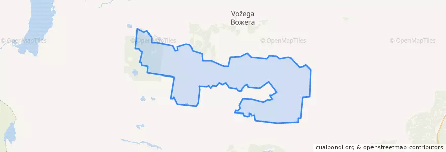 Mapa de ubicacion de Кадниковское сельское поселение.