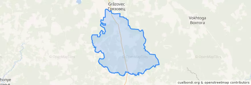 Mapa de ubicacion de Ростиловское сельское поселение.