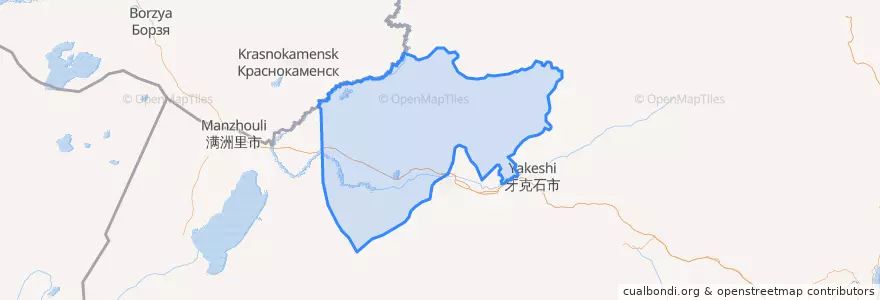 Mapa de ubicacion de 陈巴尔虎旗.