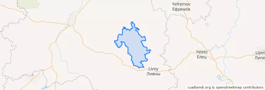Mapa de ubicacion de Верховский район.