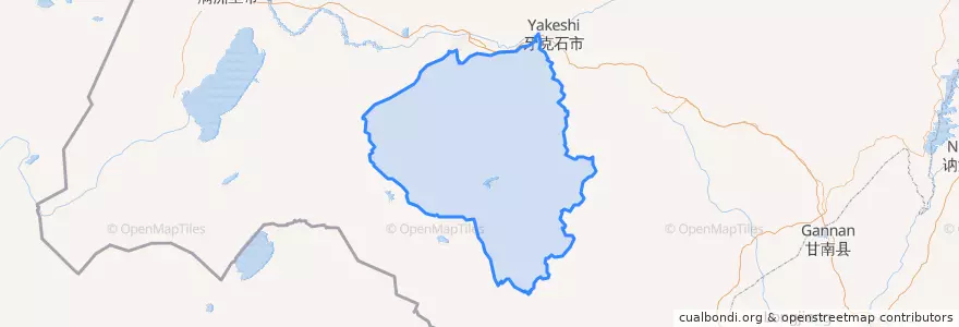 Mapa de ubicacion de 鄂温克族自治旗.