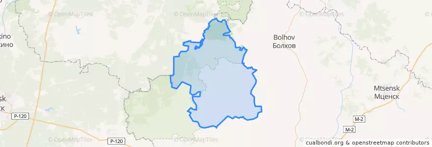 Mapa de ubicacion de Znamensky District.