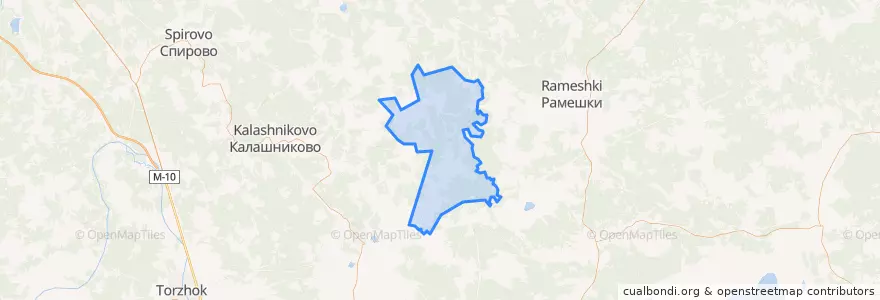 Mapa de ubicacion de Микшинское сельское поселение.