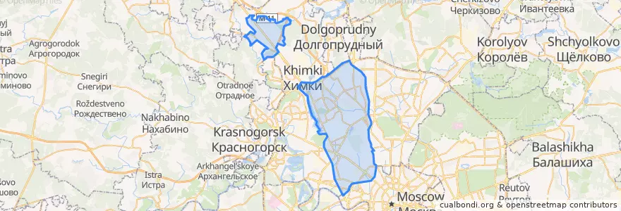 Mapa de ubicacion de Северный административный округ.
