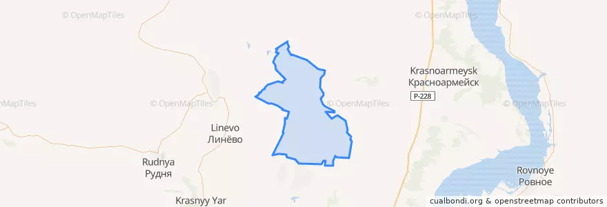Mapa de ubicacion de Алешниковское сельское поселение.