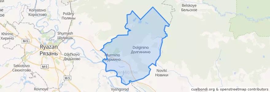 Mapa de ubicacion de Мурминское сельское поселение.