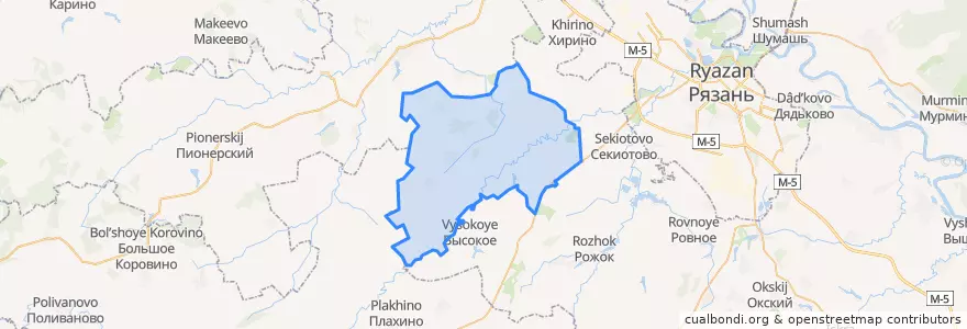 Mapa de ubicacion de Подвязьевское сельское поселение.