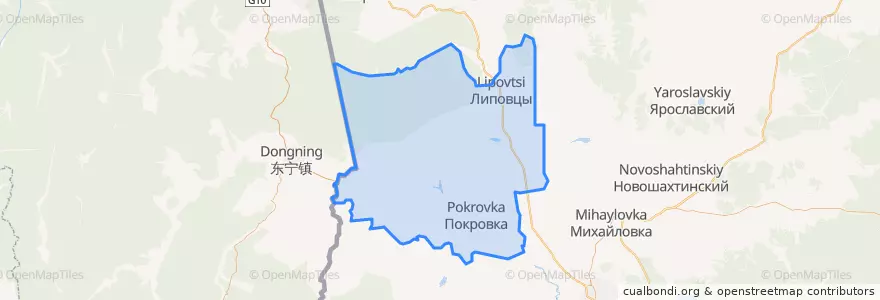 Mapa de ubicacion de Октябрьский муниципальный округ.