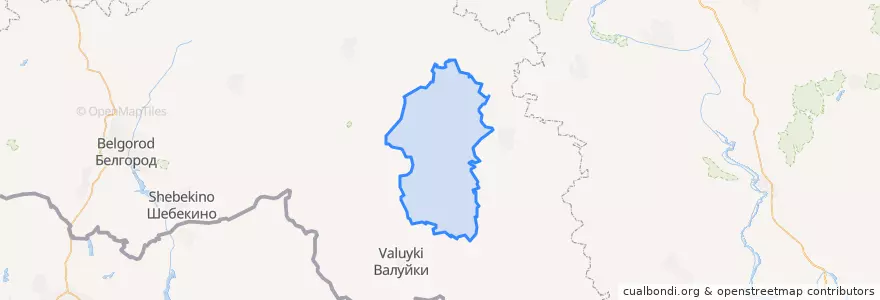Mapa de ubicacion de Красногвардейский район.