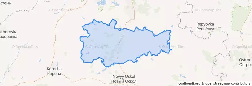 Mapa de ubicacion de Чернянский район.