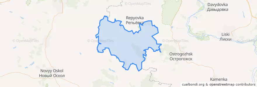 Mapa de ubicacion de Красненский район.