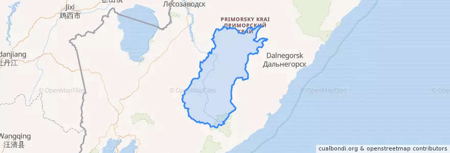 Mapa de ubicacion de Чугуевский муниципальный округ.