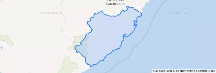 Mapa de ubicacion de Ольгинский район.