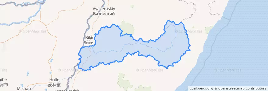 Mapa de ubicacion de Пожарский район.