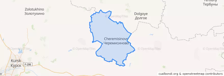 Mapa de ubicacion de Черемисиновский район.