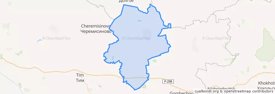Mapa de ubicacion de Советский район.