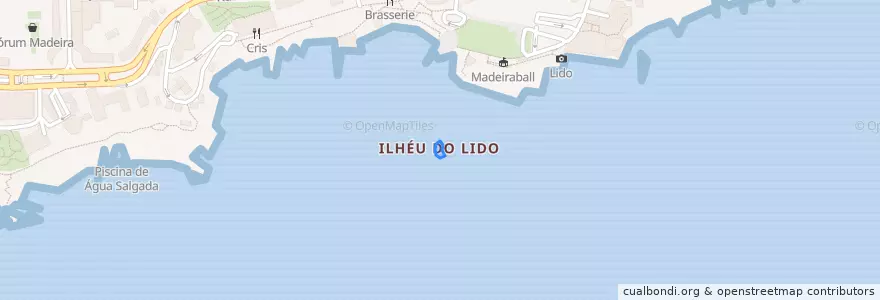 Mapa de ubicacion de Ilhéu do Lido.
