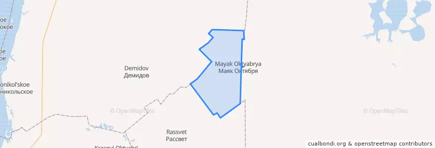 Mapa de ubicacion de Маякское сельское поселение.