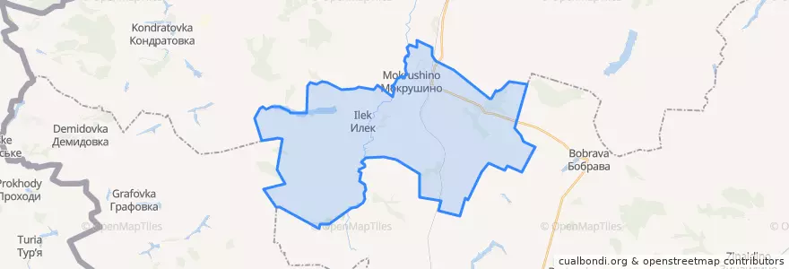 Mapa de ubicacion de Ильковский сельсовет.