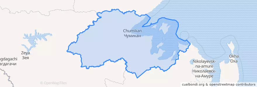 Mapa de ubicacion de トゥグロ=チュミカン地区.