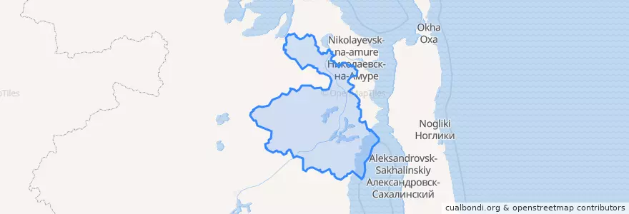 Mapa de ubicacion de Ульчский район.