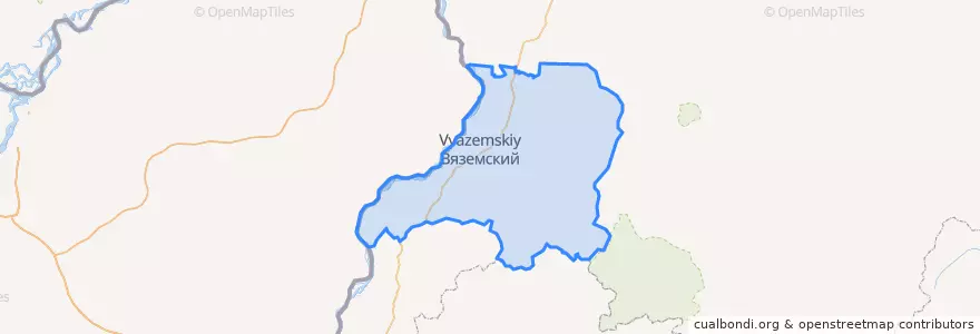 Mapa de ubicacion de Вяземский район.