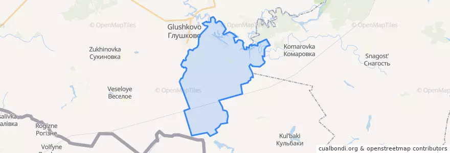 Mapa de ubicacion de Кобыльский сельсовет.