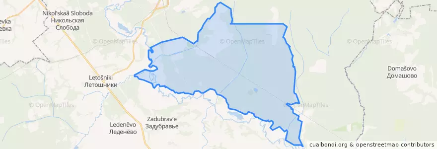 Mapa de ubicacion de Троснянское сельское поселение.